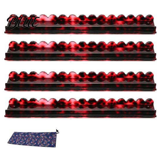Mahjong Accessory 1/4Pcs Rack with Magnetic Pusher & Storage Bag Scalloped Acrylic Mah Table Organizer Jongg Tile Holder Bar Gift for American