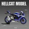 1/9 Scale Yamaha YZF R1M Racing Motorcycle Diecast Model Car Alloy Metal Outdoor Collection Display Classic Ornaments Boyfriend Gifts
