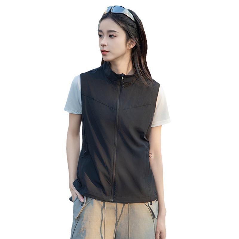 Women's & Men's Quick-Drying Outdoor Vest: Hiking, Fishing, Camping, Volunteer Work, Stand-Up Collar