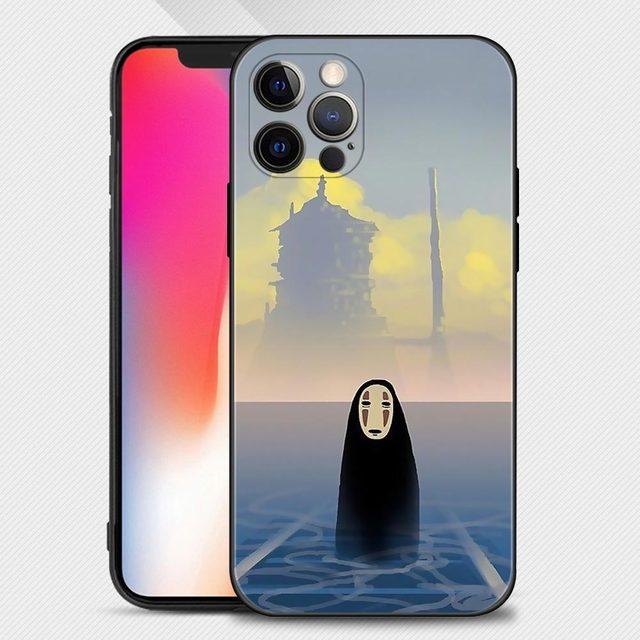 

Чехол для телефона для Iphone 14 13 12 11 Pro Max Mini Xs Max Xr X 7 8 Plus 6s, мягкий силиконовый чехол Fundas, аниме «Унесенные призраками» For iPhone 12