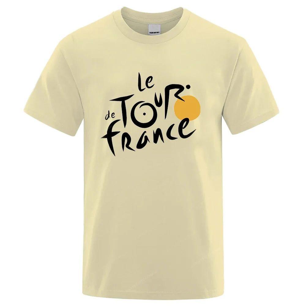 2025 New Summer Le Tour De FranceS T-shirt Sweatshirt with Garland Printing, French Bicycle, Unisex T-shirt, Loose Sports Top