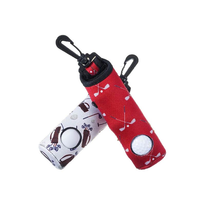 Golf Ball Waist Bag Portable Golf Ball Bags Holder Storage Bag Pouch Golf Ball Waist Mini Golf Ball Container Can Hold 3 Balls