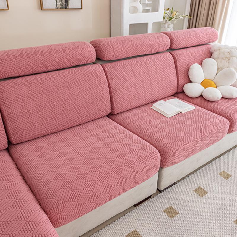 Elastic Sofa Cover Cushion Cover Sofa Hat Solid Color Sofa Cover All-inclusive Four Seasons Universal Cover Sofa Cushion Cover