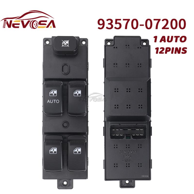 9357007200 For Kia Picanto SA 2004-2007 Morning Hyundai H100-4F Porter2 Main Power Window Switch Control Button 93570-07200