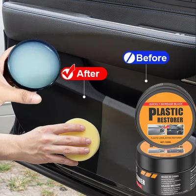 New Car Restorer Back To Black Gloss Auto Interior Leather & Panel Renewal Wax Coating Agent Auto Polish And Repair Coating