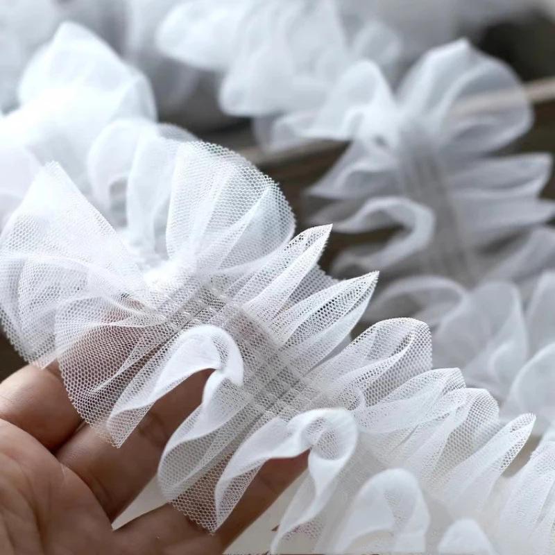 Handmade Lolita Pleated Lace Waistband Ribbon Accessories