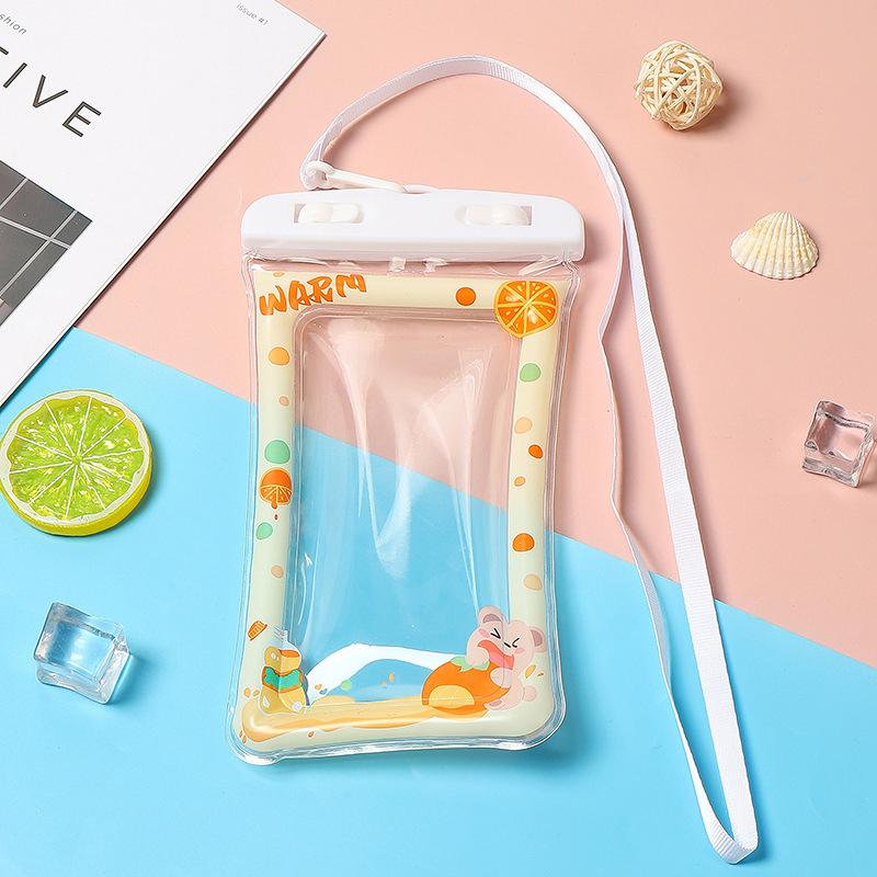 Kreskówka Urocza Poduszka Powietrzna Telefon Komórkowy Wodoodporna Torba Ekran Dotykowy Wodoodporna Torba Telefoniczna Pływanie Nurkowanie Surfing Przezroczyste Worki Przeciwpyłowe