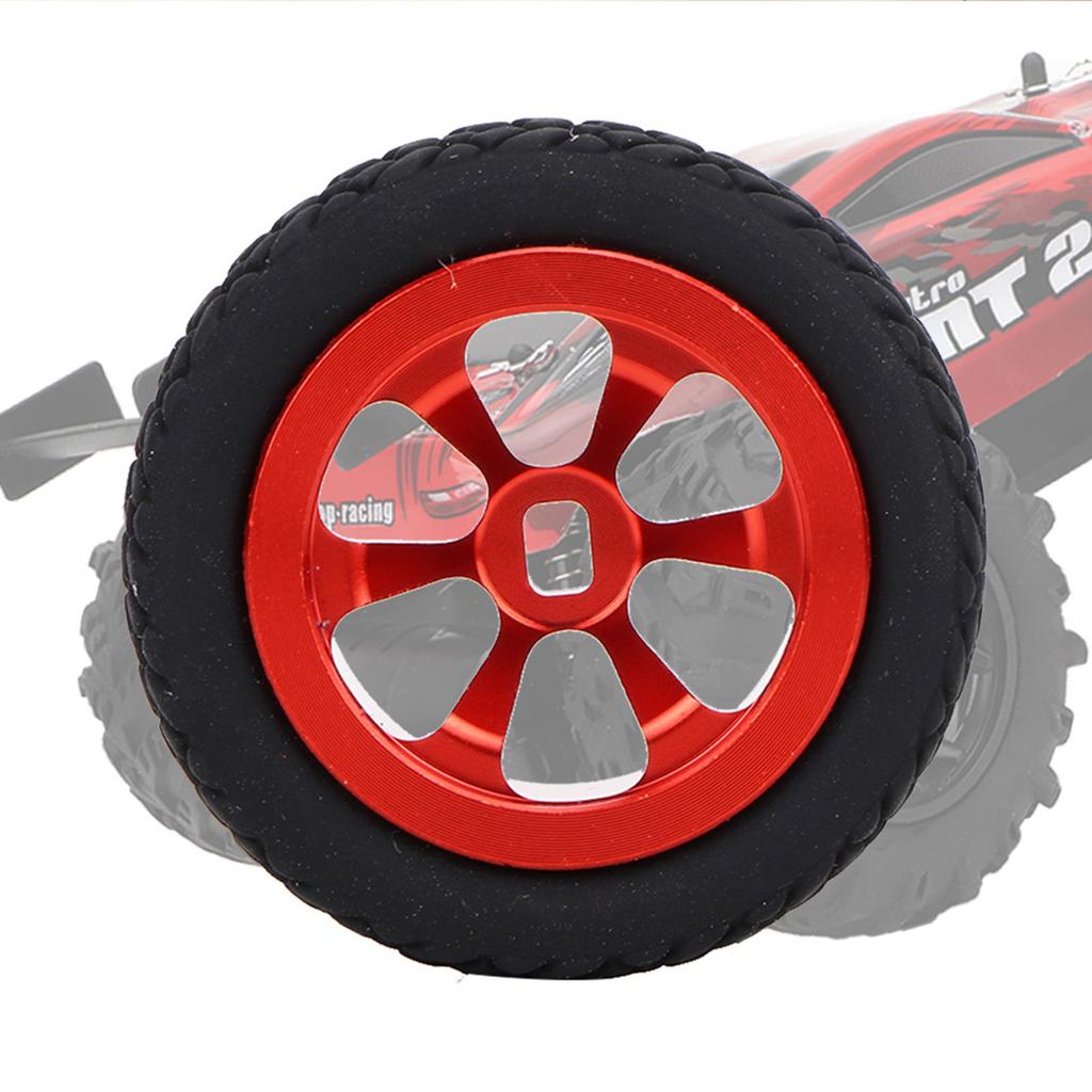 4PCS RC Car Model Accessories Fit for WLtoys 128 K98953 RC Aluminum Tires(Red)