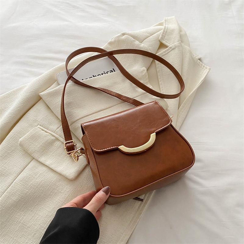 Chic Casual Commuter Small Square Shoulder Crossbody Handbag For Everyday Use