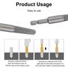 Screw Extractor & Twist Drill Bit Set Broken Bolt Remover Easily Remove Stripped Damaged Screws Drill Bit for Repairs