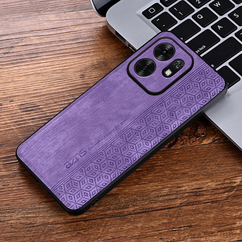 

EUCAGR Luxury PU Leather Phone Case for Honor Play 80 Pro Shockproof Soft Protection Back Cover for Honor Play80 Bumper Coque Honor Play 80 Pro фіолетовий