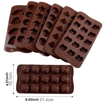 Cartoon Silicone Chocolate Forms All Kinds Shape Candy Molds Jelly Mould