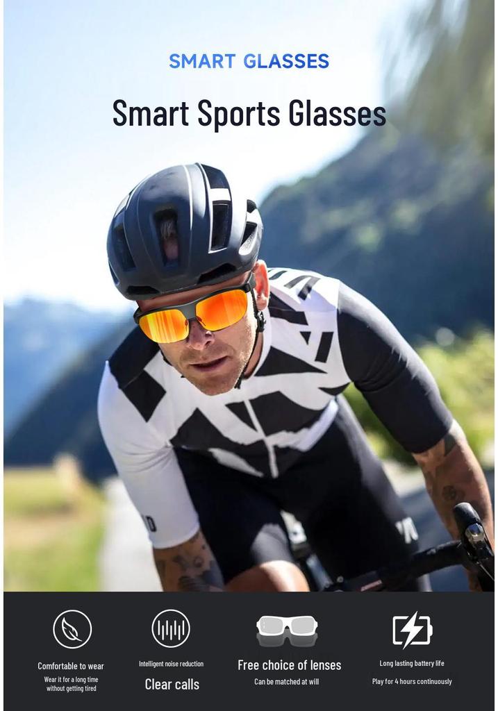L01 Smart Audio Glasses: Bluetooth Sunglasses with Replaceable Lenses & Wireless Calling