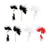 Feather Ear Clip Fashionable Ear Jewelry Comfortable Earrings Nonslip Ear Accessories for Festival and Travel Wear