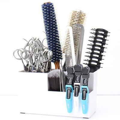 Salon Barber Scissors Comb Clips Rack Storage Box Hairdressing Cosmetic Tool