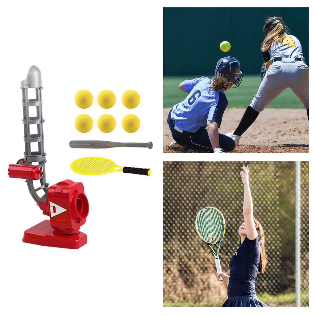 Auto Baseball Pitching Machine Outside Backyard Toys Set Outdoor Sports Games