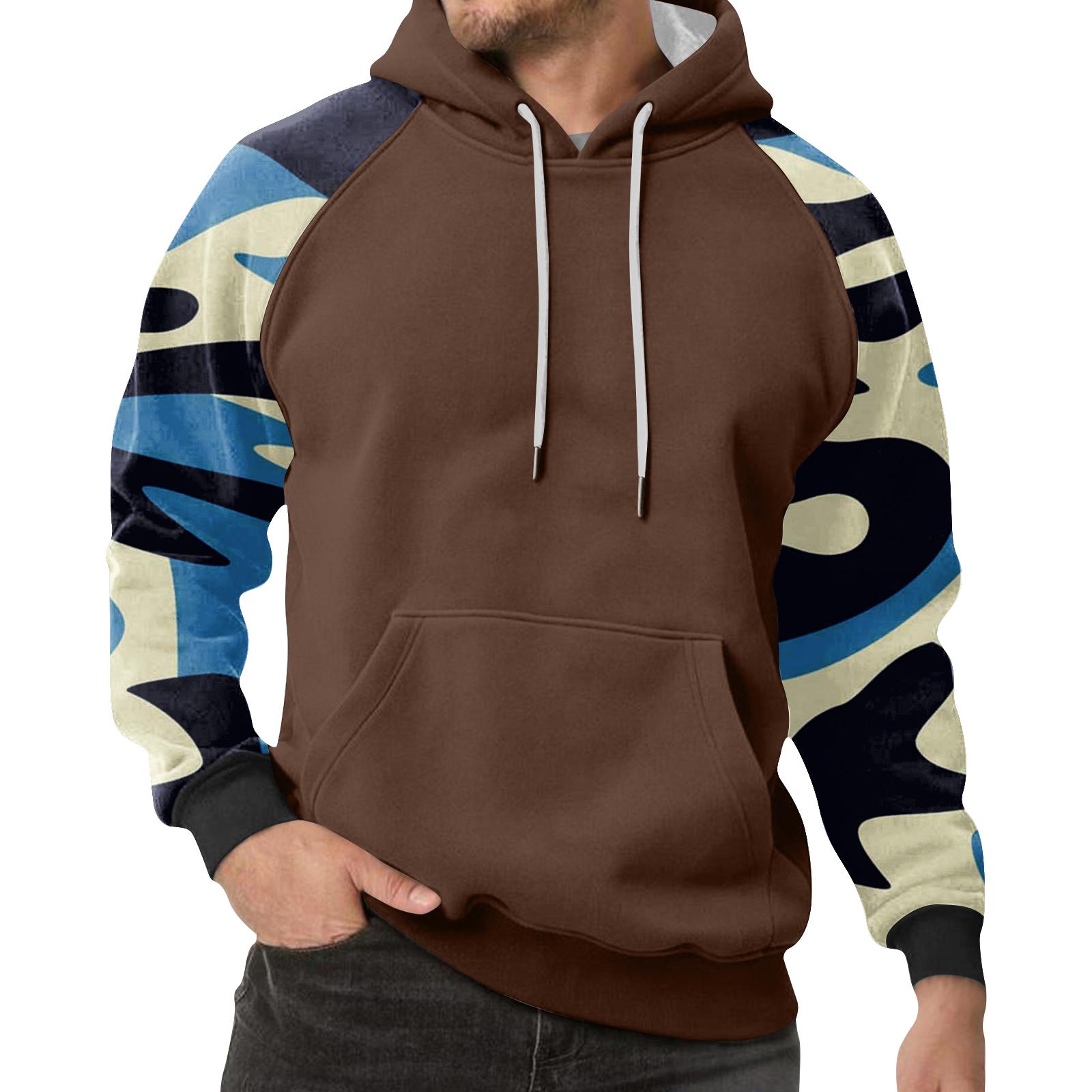 

Мужская камуфляжная толстовка с капюшоном, мужская спортивная большого размера, повседневная толстовка XXXL