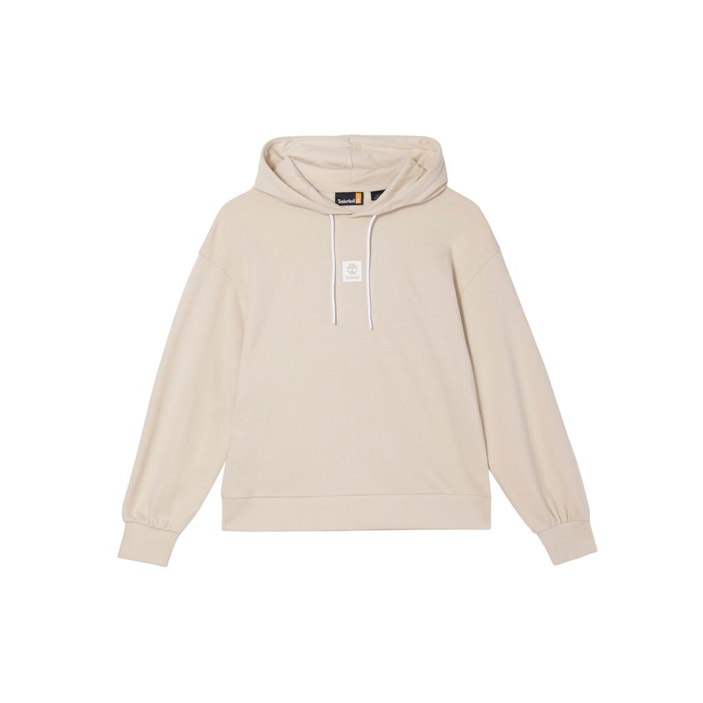 Timberland Logo Patch Hooded Sweatshirt Women Tops Light-Brown A5SX2-EFL