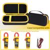 Peyyargo Storage Case Compatible with Fluke 323/324/325/302/303/305 Digital Clamp Meters/Multimeters (Black + Yellow)