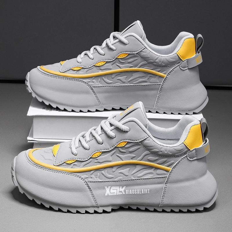 

Модные Новые Классические Мужские Кроссовки Мягкая Подошва Удобная и Универсальная Повседневная Обувь Толстая Подошва Увеличенные Дышащие Кроссовки для Бега 43 серый