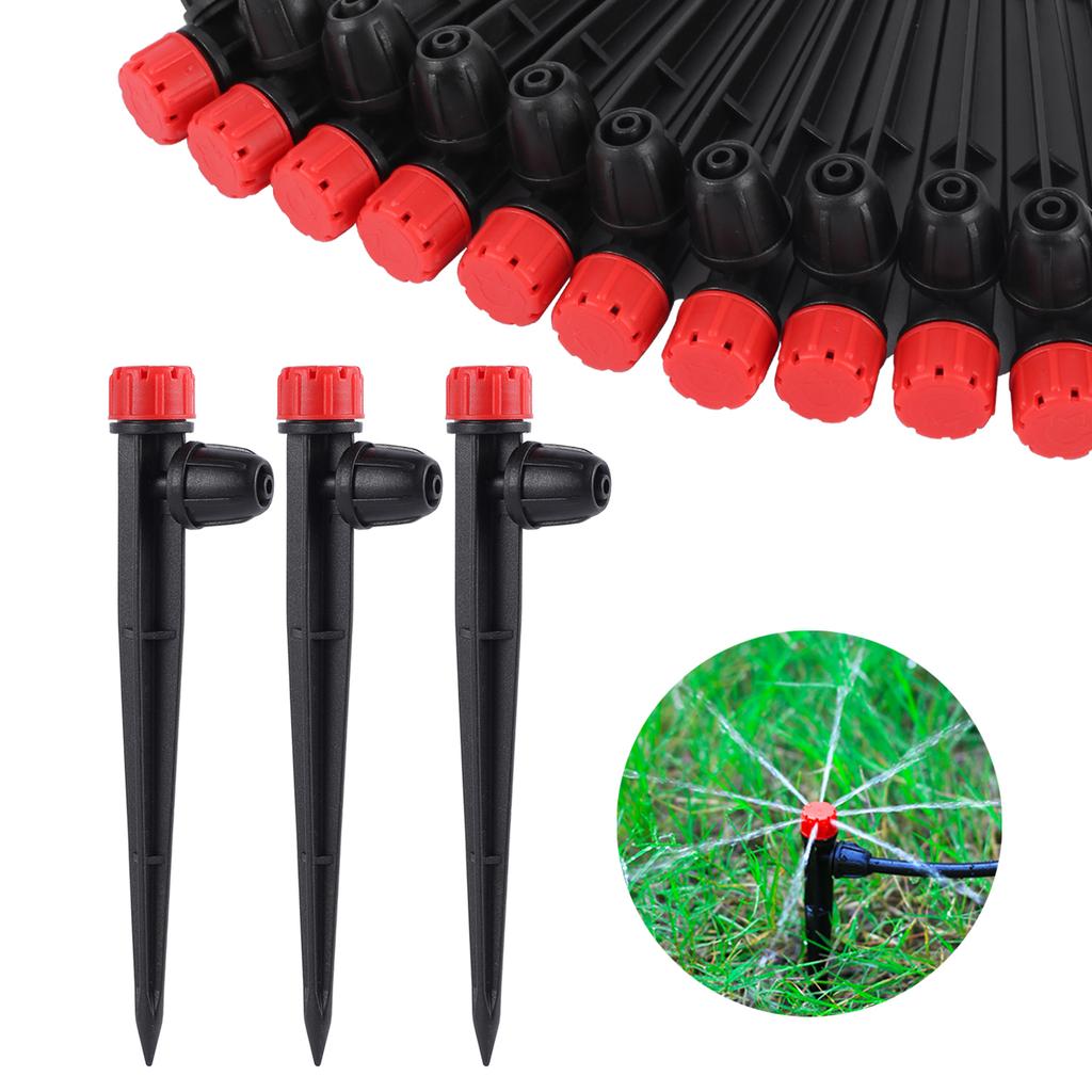 8-hole Pointed Dripper 360 Degree Irrigation Sprinkler Garden Greenhouse Automatic Watering Irrigation Transmitter