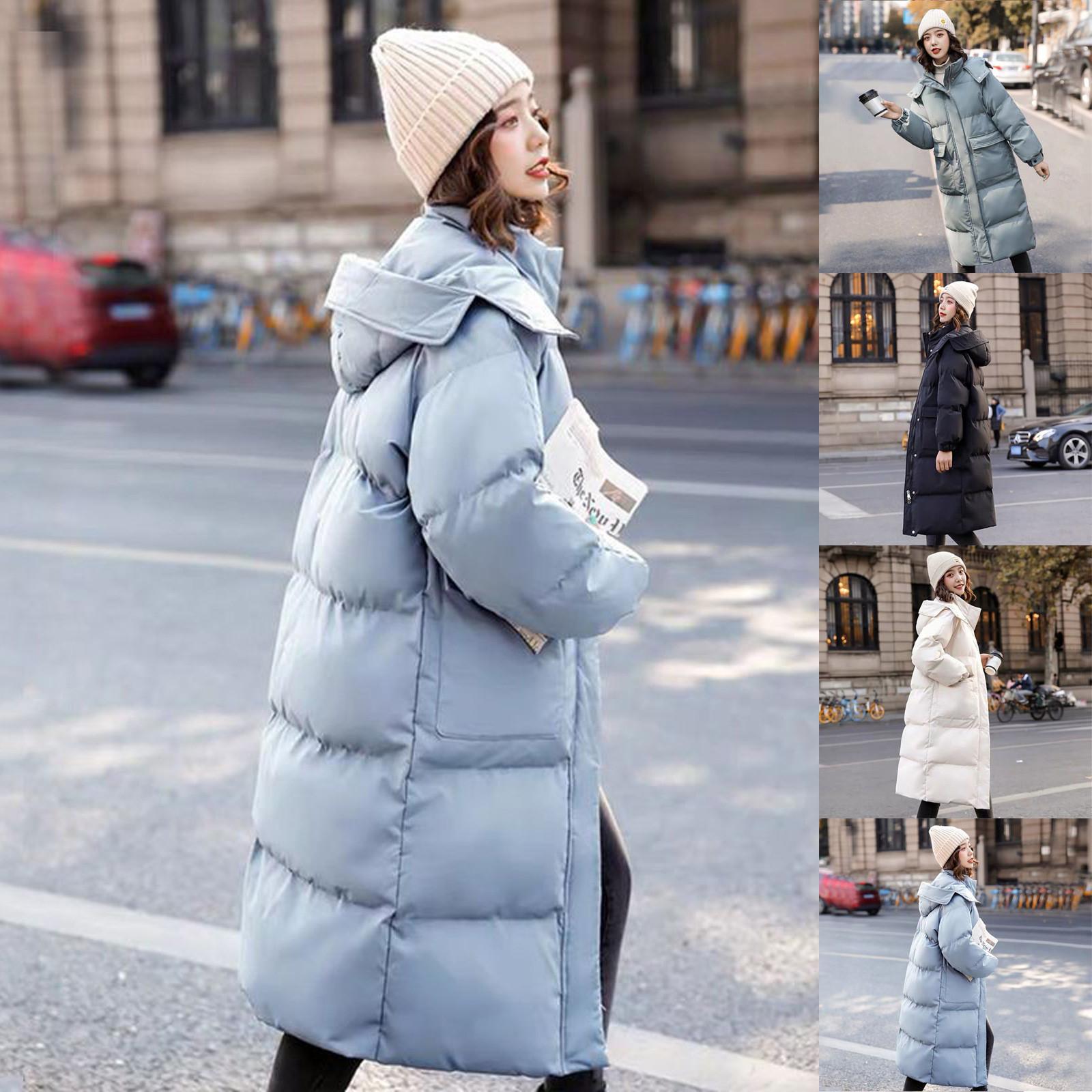 

Women Winter Warm Thick Outerwear Zipper Coat Slim Cotton-padded Jacket
