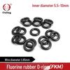 Wear-Resistant Black Fluororubber O-ring, ID Options: 5.5mm To 10mm, 2.65mm Thick