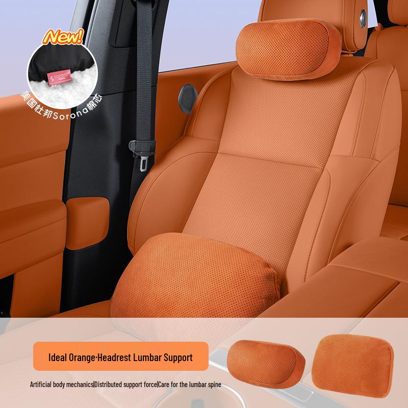 Ideal Car Headrest: i6i8/L6L7L8L9 MEGA Neck and Lumbar Support Cushion