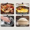 Stainless Steel Pot Interior Accessories Rice Cooker Inner Replacement High Volume for Versatile Liner Steaming Stewing Slow Simmering Dishwasher Safe