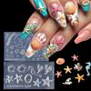 1 Stück Muschel Seestern Qualle Schalentier 3D Silikon Nagelform Sommer Ozean Serie DIY Silikonform Schmetterling Nagelkunstform