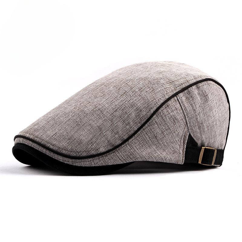 Spring Summer Korean Cotton Beret Men's Wholesale British Fashion Duckbill Cap Women's Breathable Hat