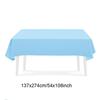 Solid Color Disposable Tablecloth Blue Pink Red Black White Yellow Kids Adult Birthday Party Baby Shower Decor Supplies 5