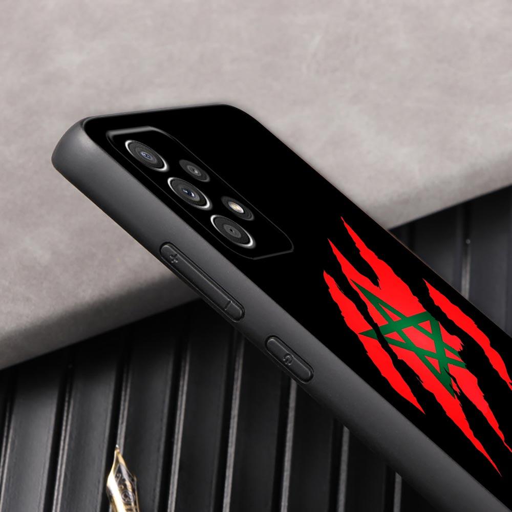 Morocco Flag passport Phone Case For Samsung Galaxy A57 A56 A37 A55 A36 5G A26 A54 A52 A35 A34 A25 A17 A16 A15 A07 06 Soft Cover