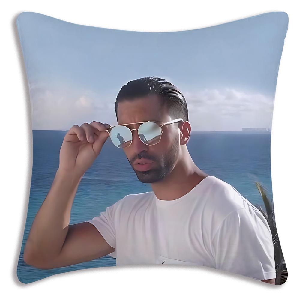 French rapper PNL Pillow Covers Cartoon Sofa Decorative Home Double-sided Printing Short Plush Cute Cushion Cover
