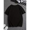 European Size 1208# Men's Round Neck Short Sleeve Trendy Cool Letter Print T-Shirt