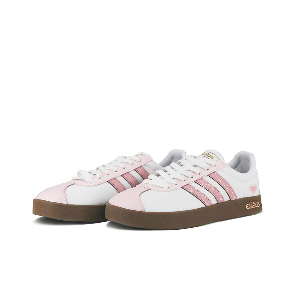 Adidas Neo VL Court 2.0 Slip Resistant Abrasion Resistant Low top Skateboard Shoes Unisex Pink ID6015(Team676-)