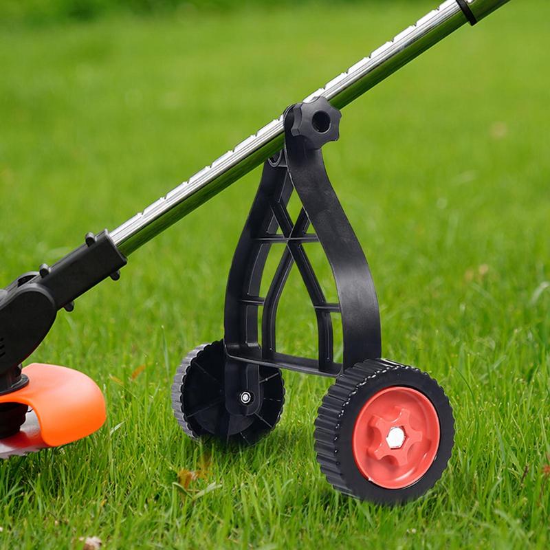 Adjustable String Trimmer Support Wheels Push Lawn Mower Stand Auxiliary Wheels Universal Lawn Mower Stand For Brush Cutter Part