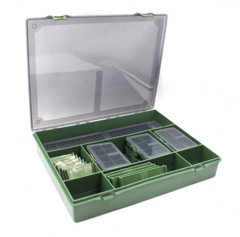 36.5*28.5*5.5Cm Waterproof Carp Fishing Accessories Gear Large 7+1 Carp Fishing Tackle Box
