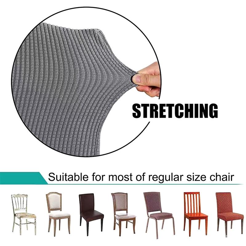 Simple One-piece Elastic Chair Cover Home Hotel Dining Table And Chair Cover Chair Cushion And Chair Back Integrated Stool Cover