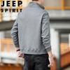 JEEP SPIRIT Men's Spring Autumn Casual Stand Collar Jacket