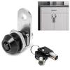 17mm Cam Lock Cabinet Mailbox Drawer Lock Cupboard Tubular Tongue Lock 2 Keys Home Improvement Security Furniture Door Hardware