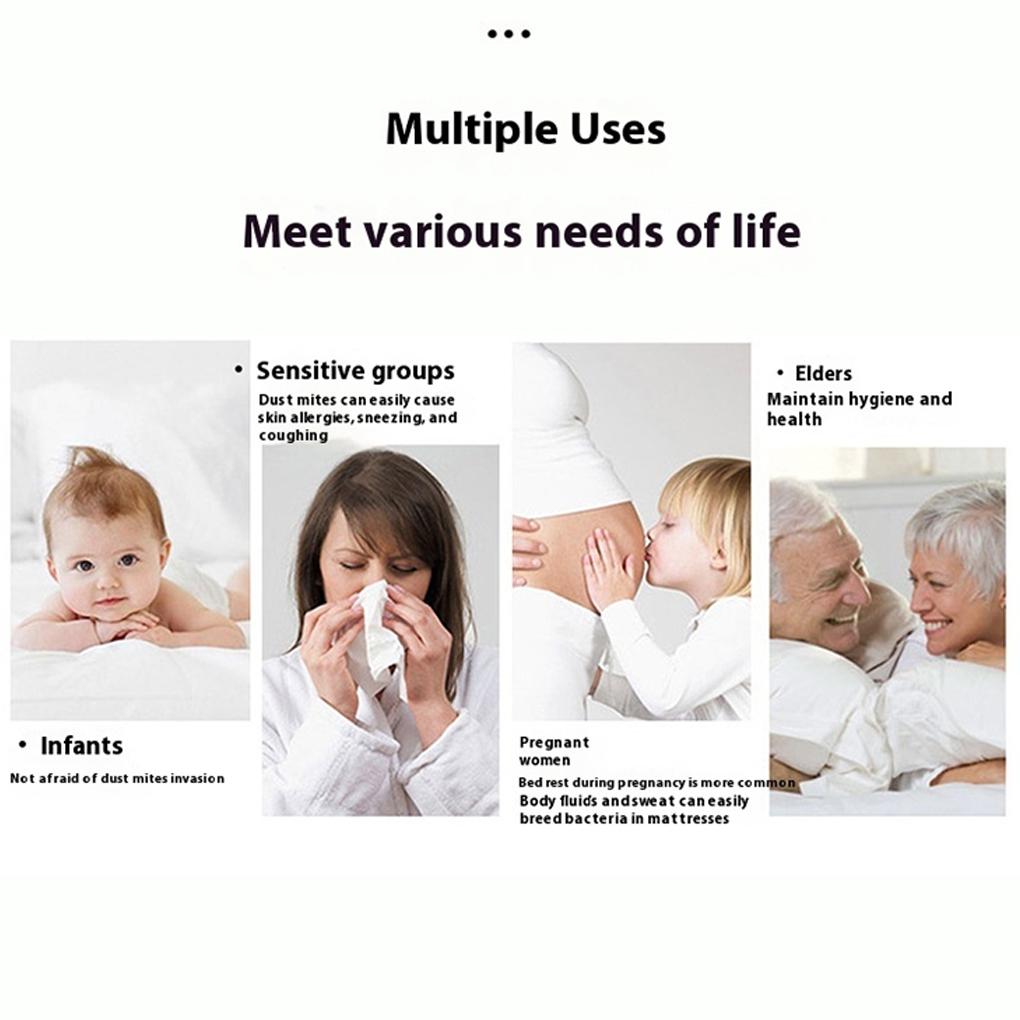 2025 New Waterproof Mattress Pad Cover Breathable Washable Bedspreads Healthy Anti-bacteria Anti-mite Fitted Double Bed Sheet