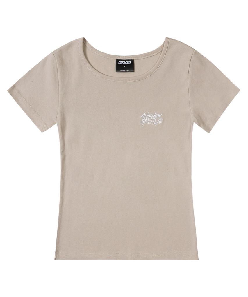 ANOTHER ARCHIVE Women'S Perfect Slim Logo Short Sleeve T-Shirt_Black