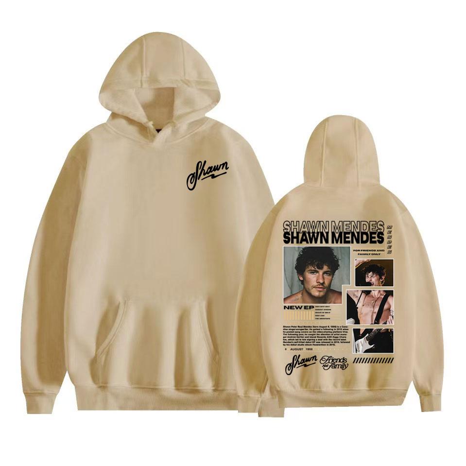 Singer Shawn Mendes Album Tour 2025 Graphic Hoodies Men Fashion Hip Hop Streetwear Sweatshirt High Quality Long Sleeve Pullovers