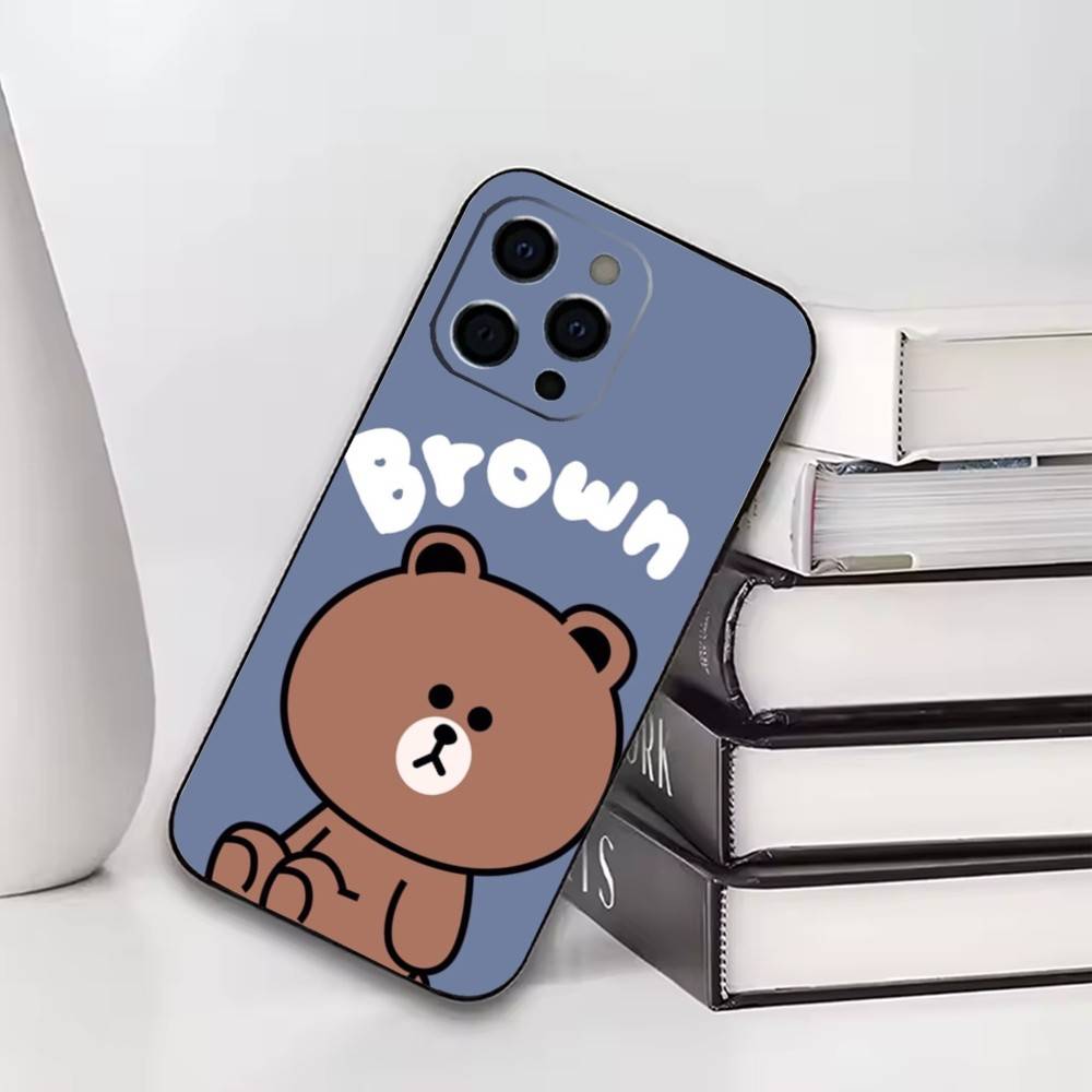 

Cute little bear Phone Case For iPhone17,16,15,14,13,12,11 Plus,Pro Others Soft Black Cover iPhone16