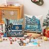 Christmas Pillow Linen Print Set Pillow Case Living Room Versatile Sofa Cushion Linen Breathable Cushion