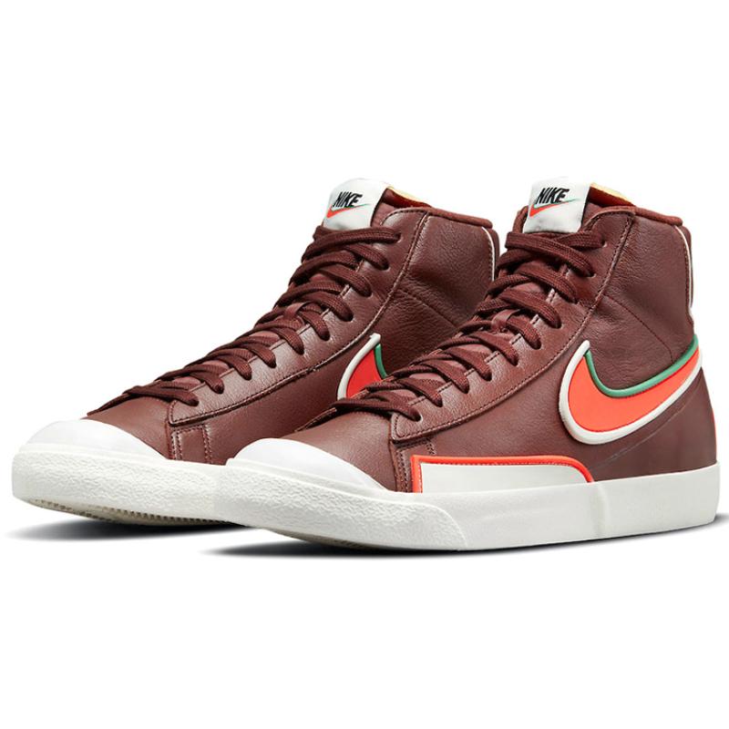 Nike Blazer Mid 77 Infinite Bronze Eclipse Crimson Sneakers Skateboard Shoes DA7233-200