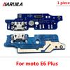 USB Charging Port Charger Board Flex Cable For Moto E7 E6S E1 E6 Plus E1 Play Go E7 Power Dock Plug Connector With Microphone