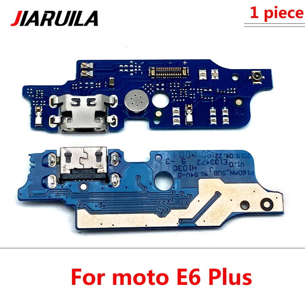 USB Charging Port Charger Board Flex Cable For Moto E7 E6S E1 E6 Plus E1 Play Go E7 Power Dock Plug Connector With Microphone