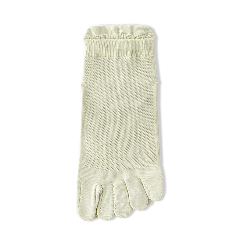5 Pairs Spring Summer Women Socks Soft Mesh Breathable Cotton Sweat Absorbent Five Finger Socks Outdoor Sports Split Toe Socks